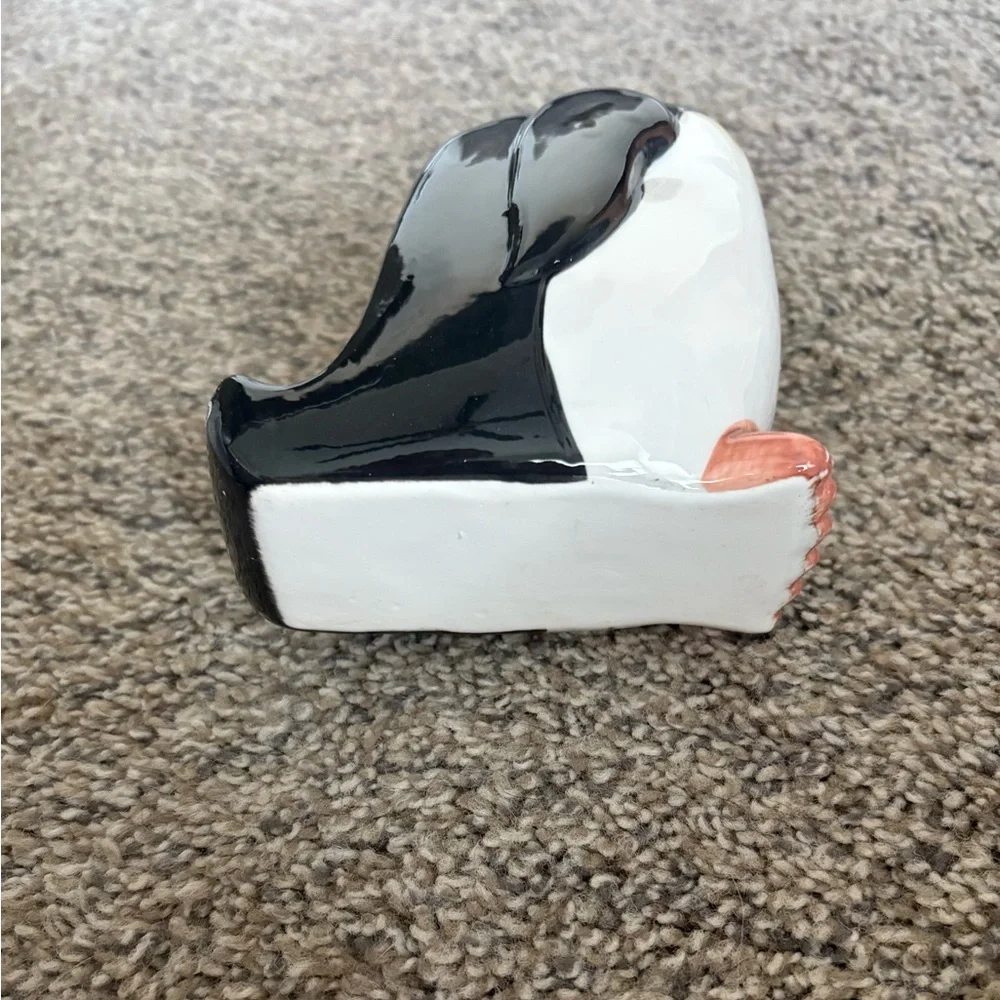 Ceramic Penguin Pencil and Phone Holder - Picture 5 of 7